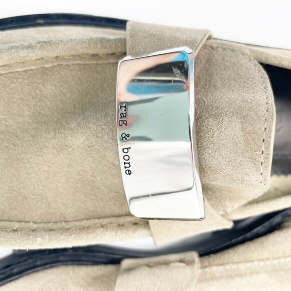 Rag & Bone Women's Shiloh 2.0 Loafers Lug Sole Tan Suede Size EU 35 US 5.5 - Picture 6 of 13